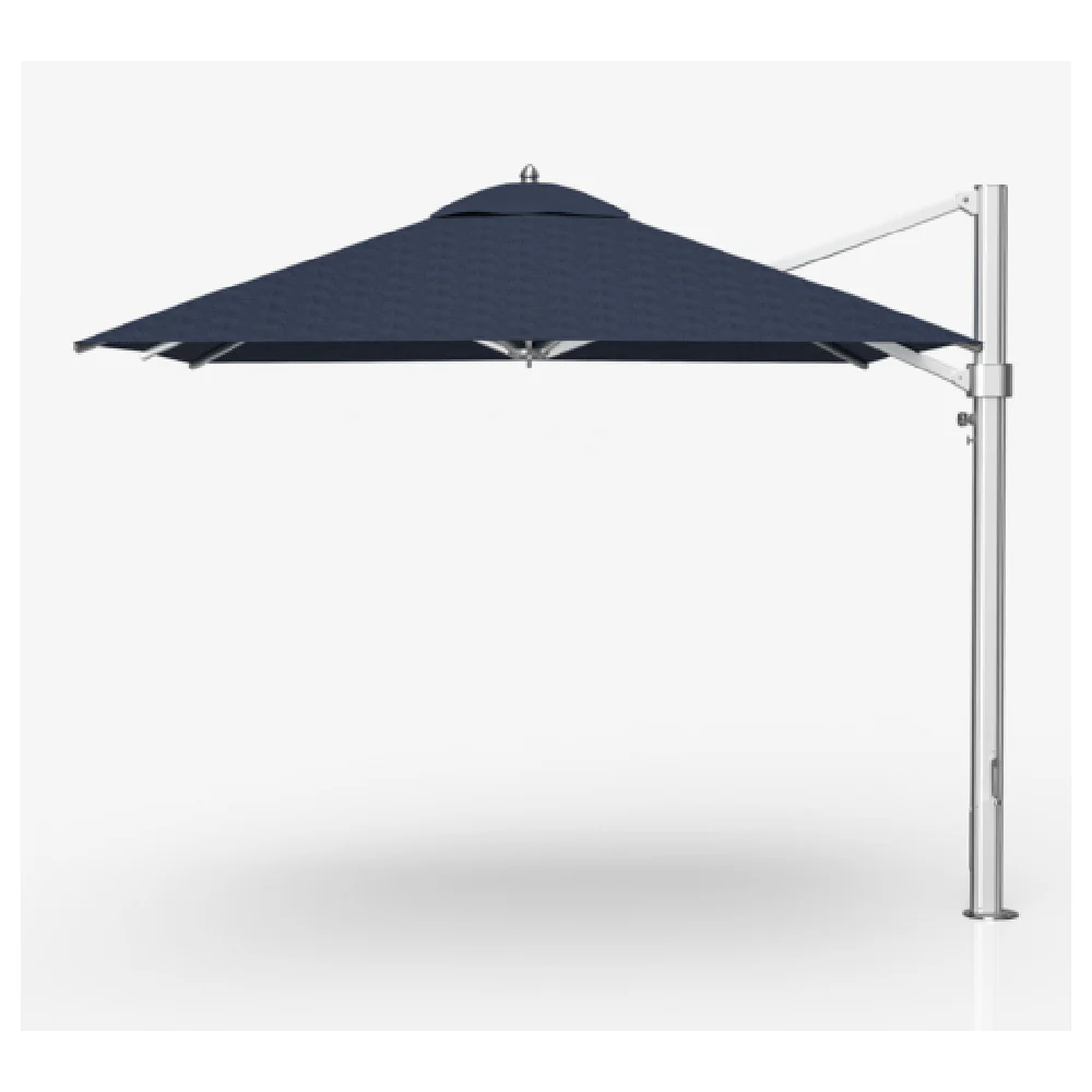 Plantation Prestige Commercial Furniture 9020-01 GRA 10 Ft Umbrella Square Top with Matte Silver Finish Plantation Prestige Commercial Furniture 9020-01 GRA 10 Ft Umbrella Square Top with Matte Silver Finish