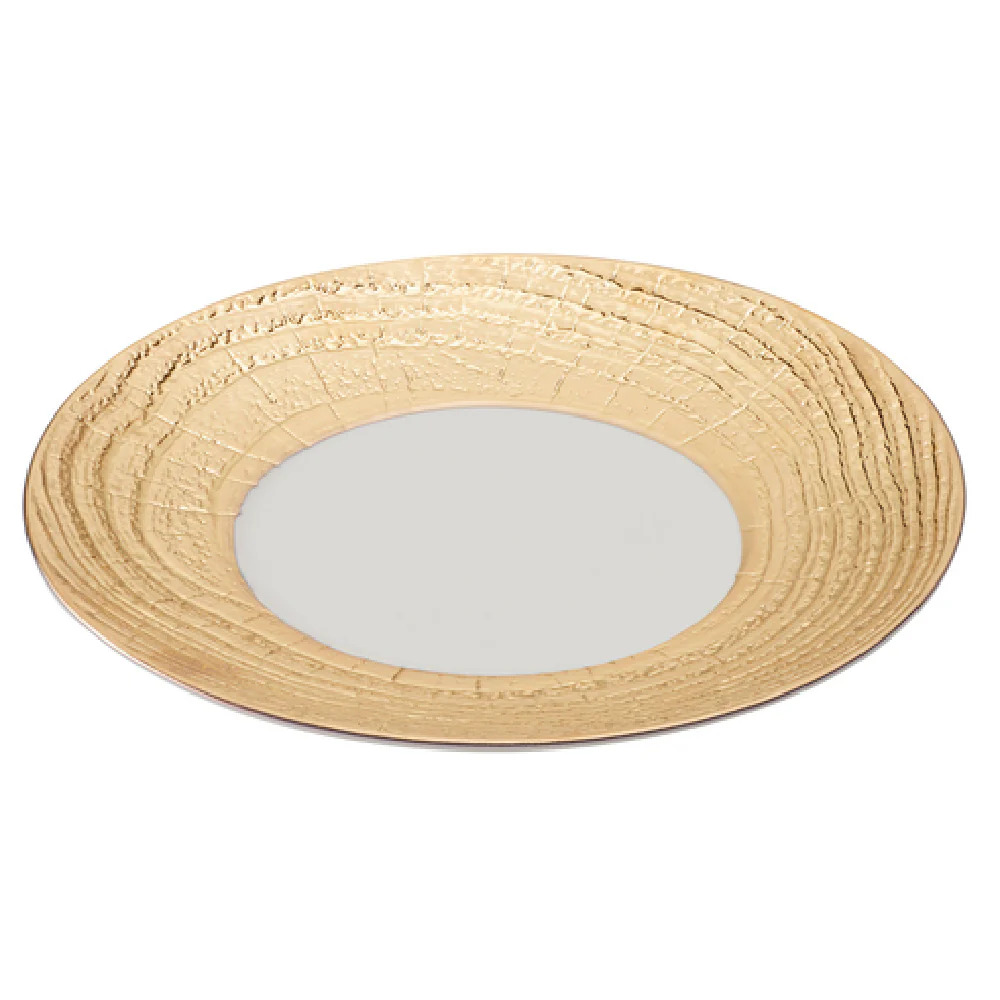 Revol 648603 12-1/4 Inch Diameter Presentation Plate with Real Gold Porcelain Revol 648603 12-1/4 Inch Diameter Presentation Plate with Real Gold Porcelain