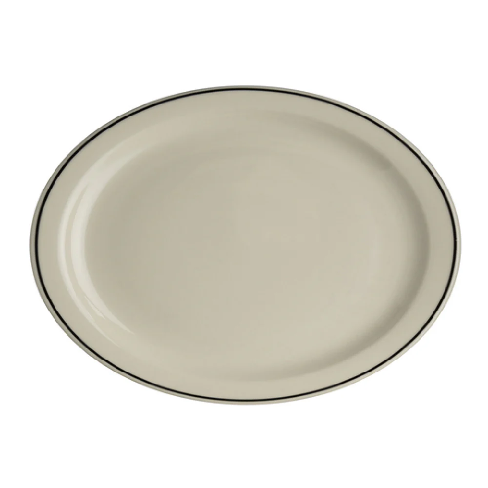 Steelite HL2601743 11 Inch Oval Platter Narrow Rim China White