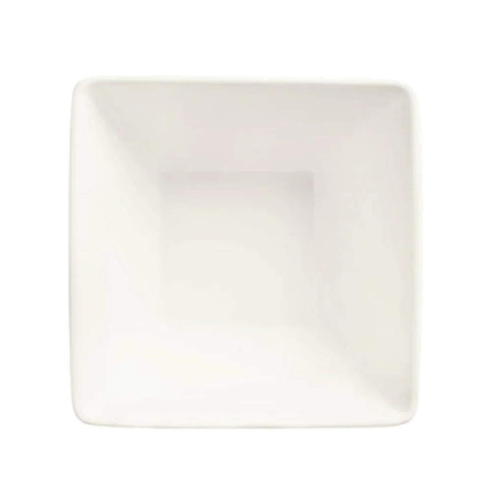 Libbey SL-19 5-1/2 Inch Square Rimless Bowl 20 Oz Porcelain White