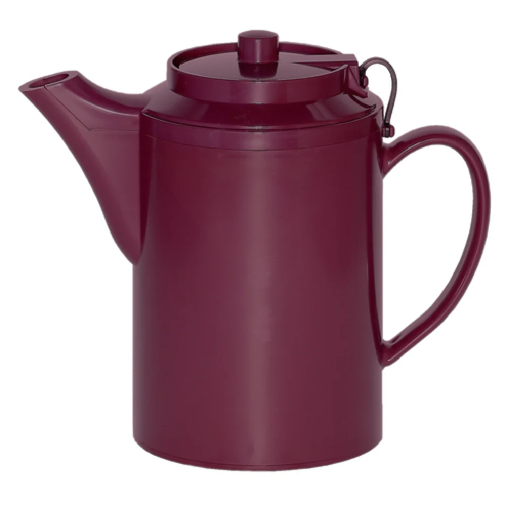 Service Ideas TST612BU 3.5 Inch Teapot 16 Oz Double-Wall Insulated Burgundy
