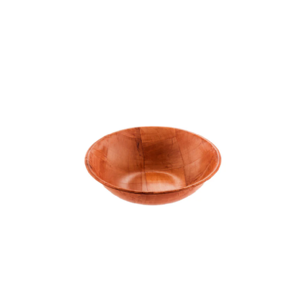 CAC China TWSB-10 10 Inch Diameter Bowl Round Stain Acid Resistant Wood