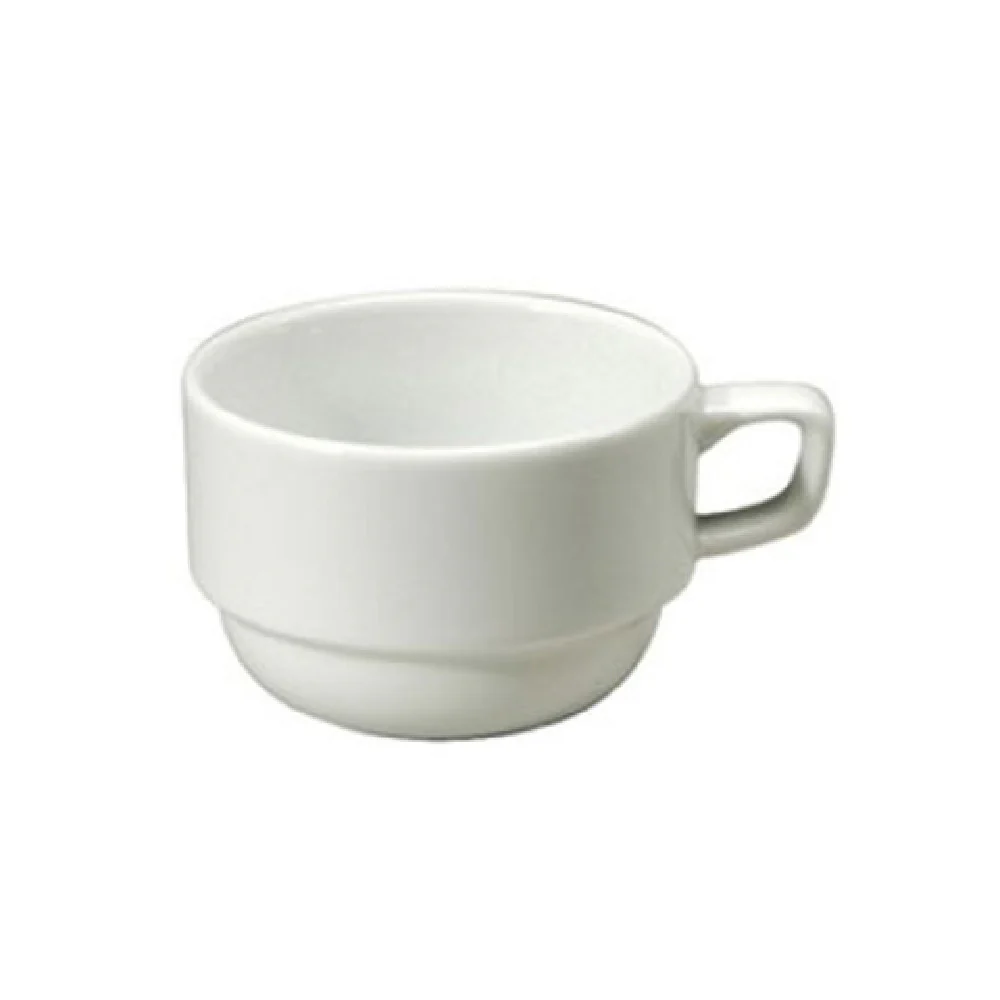 1880 Hospitality R4220000535 3-1/2 Oz A.D. Cup Round Stackable Porcelain Bright White
