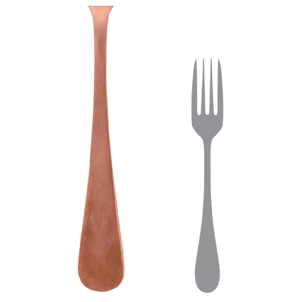 Steelite 5735SX021 8 Inch Dinner Fork Vintage Copper 18/0 Stainless Steel Steelite 5735SX021 8 Inch Dinner Fork Vintage Copper 18/0 Stainless Steel