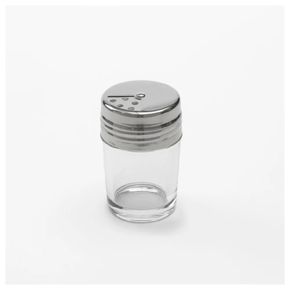 American Metalcraft GLADT2 2 Oz Cheese Spice Shaker Clear Glass Stainless Steel Lid American Metalcraft GLADT2 2 Oz Cheese Spice Shaker Clear Glass Stainless Steel Lid