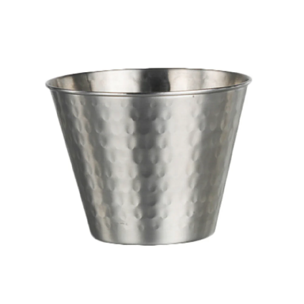 Steelite 7600CV018 12.0 Oz Hammered Fry Cup Stainless Steel with Metal Finish Steelite 7600CV018 12.0 Oz Hammered Fry Cup Stainless Steel with Metal Finish