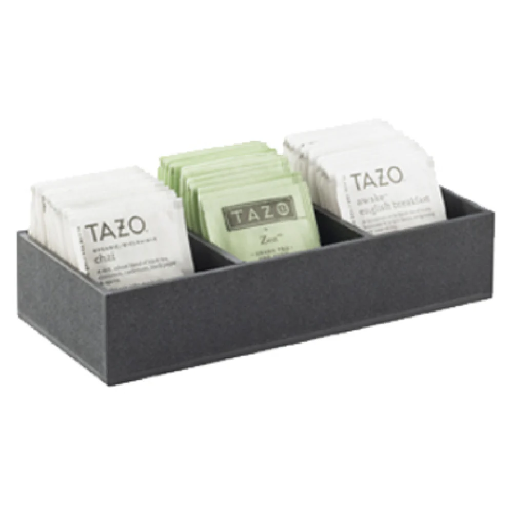 Cal Mil 1246-13 9-1/2 Inch Black ABS Plastic Packet Dispenser with 3 Slots Cal Mil 1246-13 9-1/2 Inch Black ABS Plastic Packet Dispenser with 3 Slots