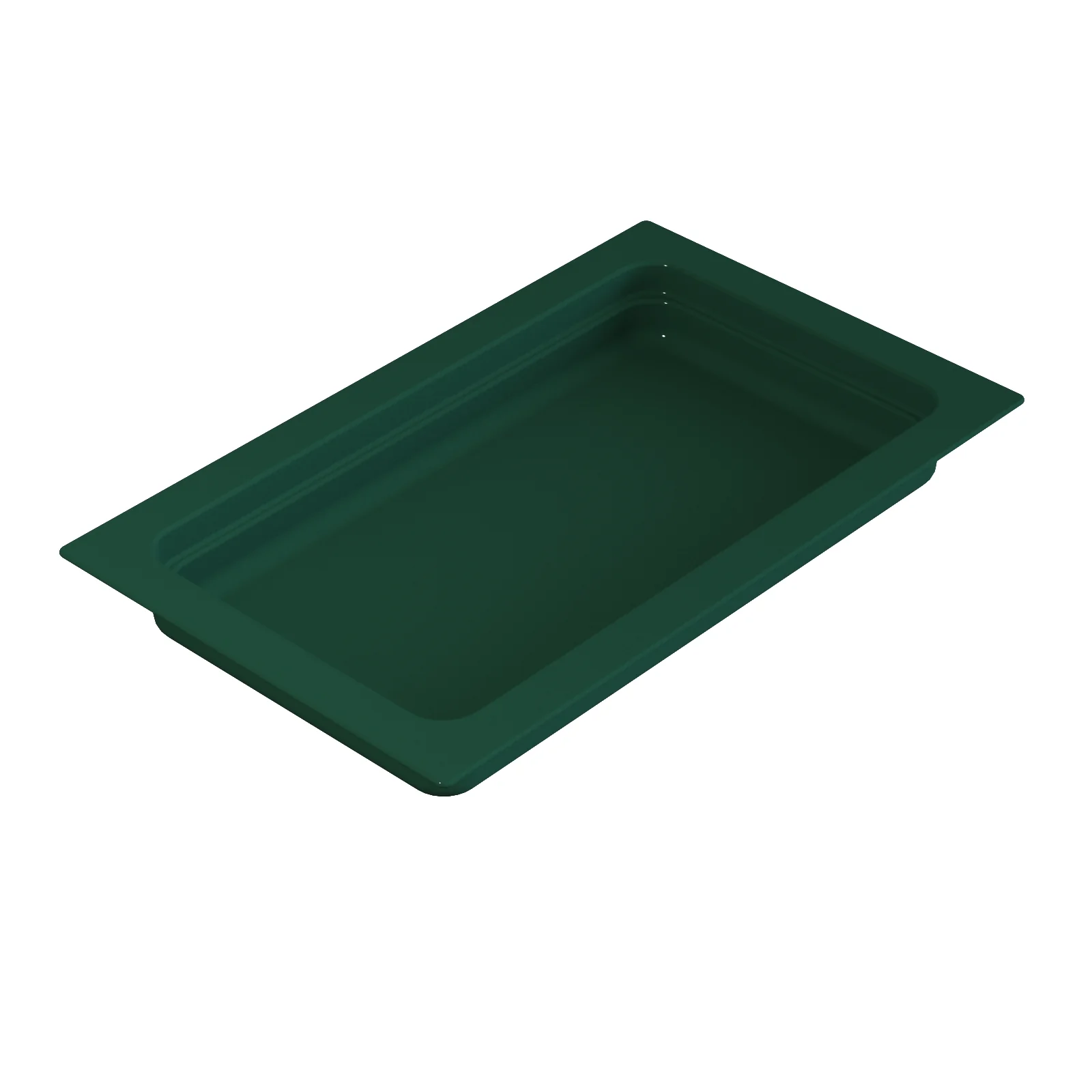 Tablecraft CW300GN Full Size 6-1/2 Quart Food Pan Cold Holding Aluminum Green Finish