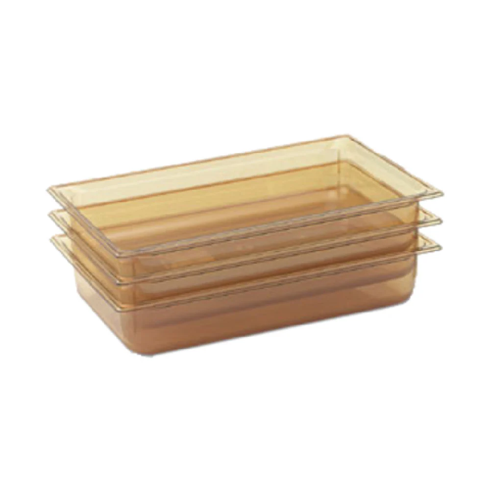 Vollrath 9006410 1/1 GN Food Pan 6 Inch High-temp Amber Resin with Anti-jamming