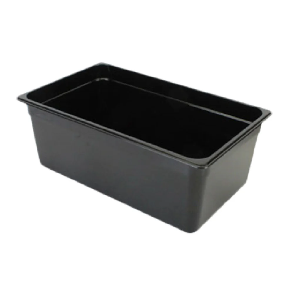Thunder Group PLPA8008BK Full Size Food Pan with Polycarbonate Black Finish
