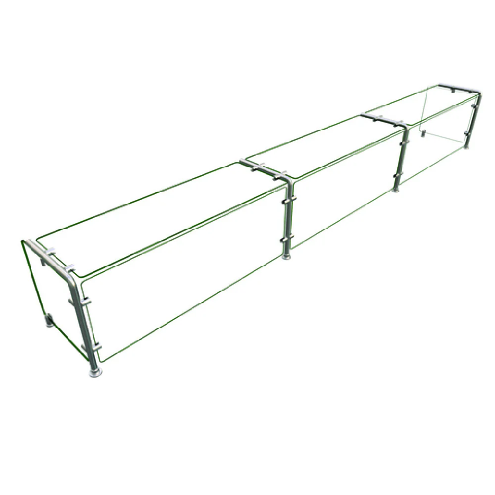 Hatco EP11-12015 120 Inch Food Shield Full Service Stationary Sneeze Guard Glass