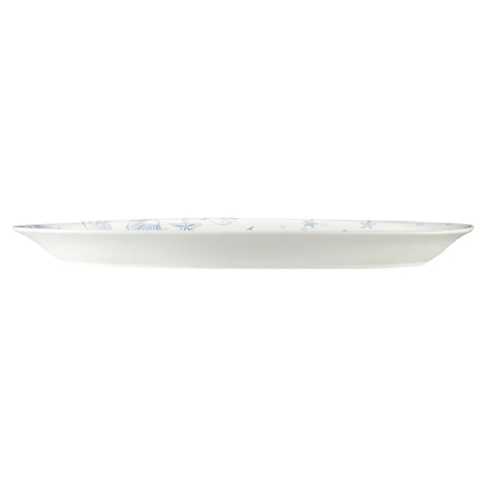 CAC China ATC-99 23 Inch Oval Atlantic Seashell Fishia Platter Porcelain