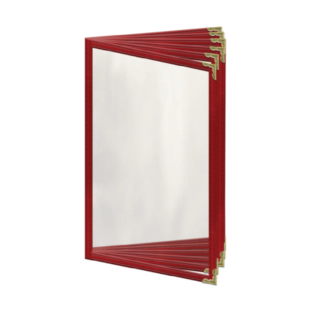 Risch TE-12V 5.5X8.5-NYLON 5-1/2 Inch Menu Cover Vinyl Deluxe Sewn with Clear Finish Risch TE-12V 5.5X8.5-NYLON 5-1/2 Inch Menu Cover Vinyl Deluxe Sewn with Clear Finish