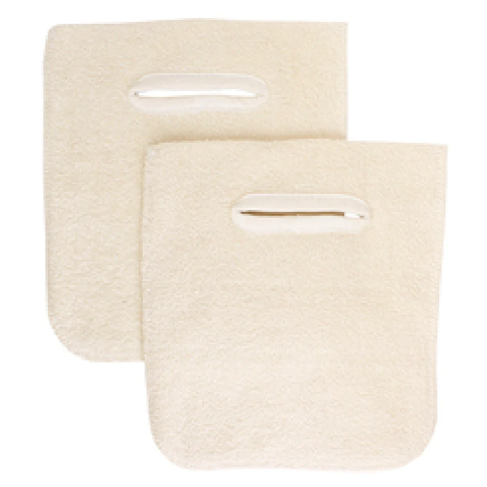 John Ritzenthaler Company PG3-2 10 Inch Wrist Opening Beige Terry Pot Holder