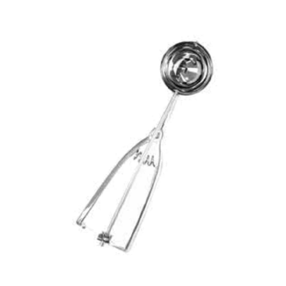 Thunder Group SLDA010 3-3/4 Oz. Ambidextrous Handle Disher Stainless Steel Thunder Group SLDA010 3-3/4 Oz. Ambidextrous Handle Disher Stainless Steel