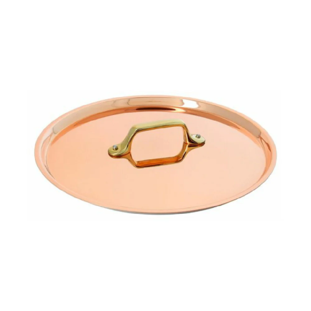 JB Prince RB345 16 16 Inch Copper Lid Brass Handle Cookware Lid