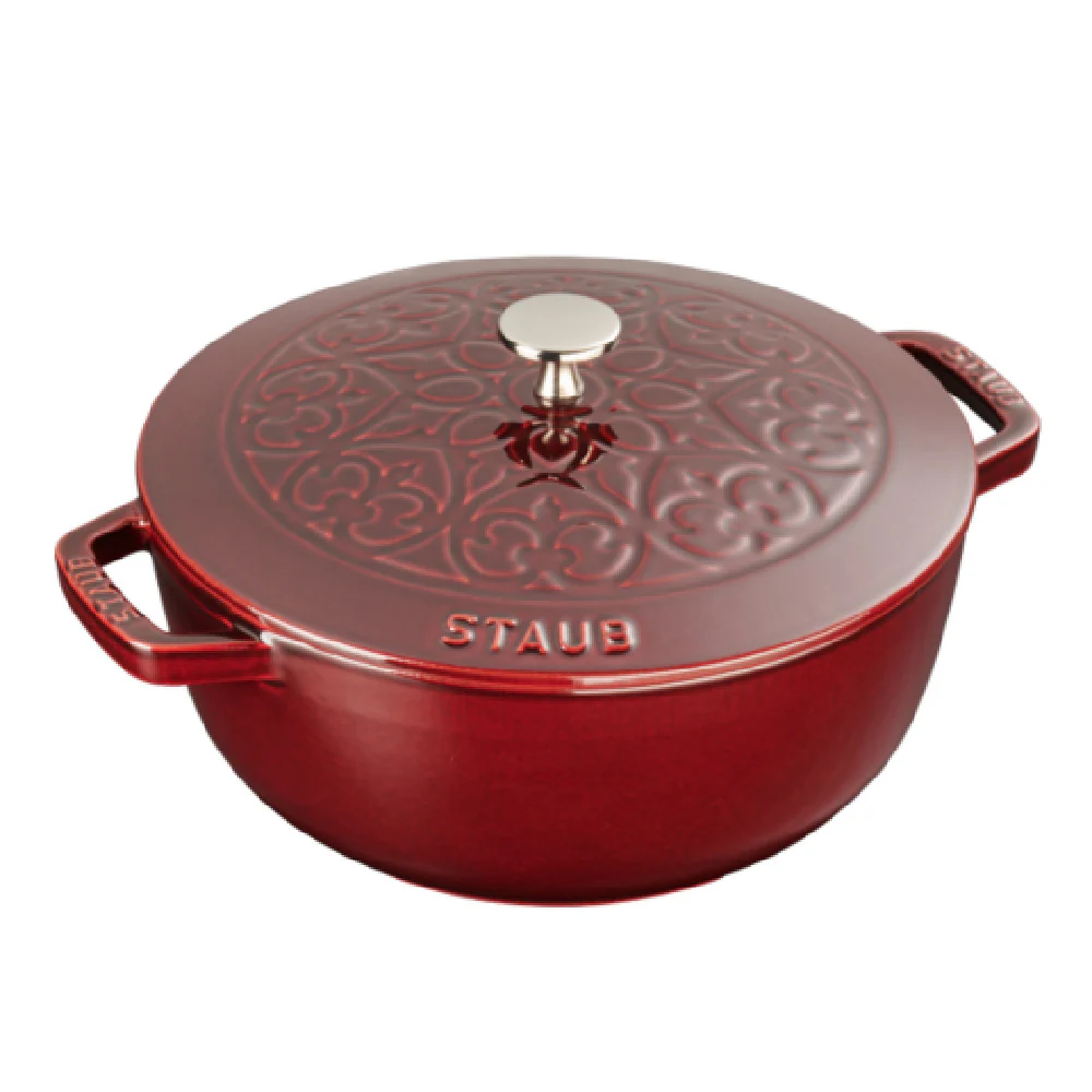 Zwilling 11212487 3.75 Quart Cast Iron Dutch Oven Red with Domed Lid