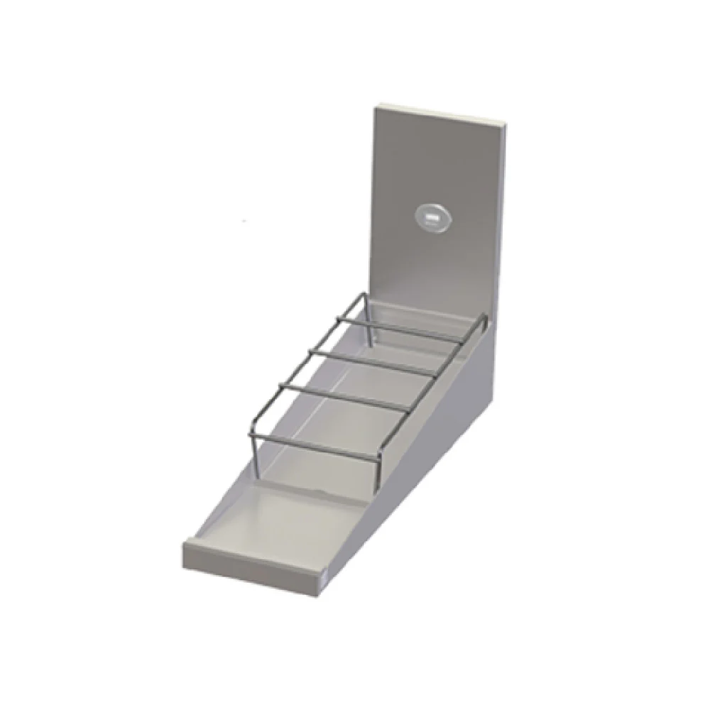 Perlick TSCE8SSR 8 Inch Tobin Ellis Signature Slanted Liquor Rack Stainless Steel with Legs
