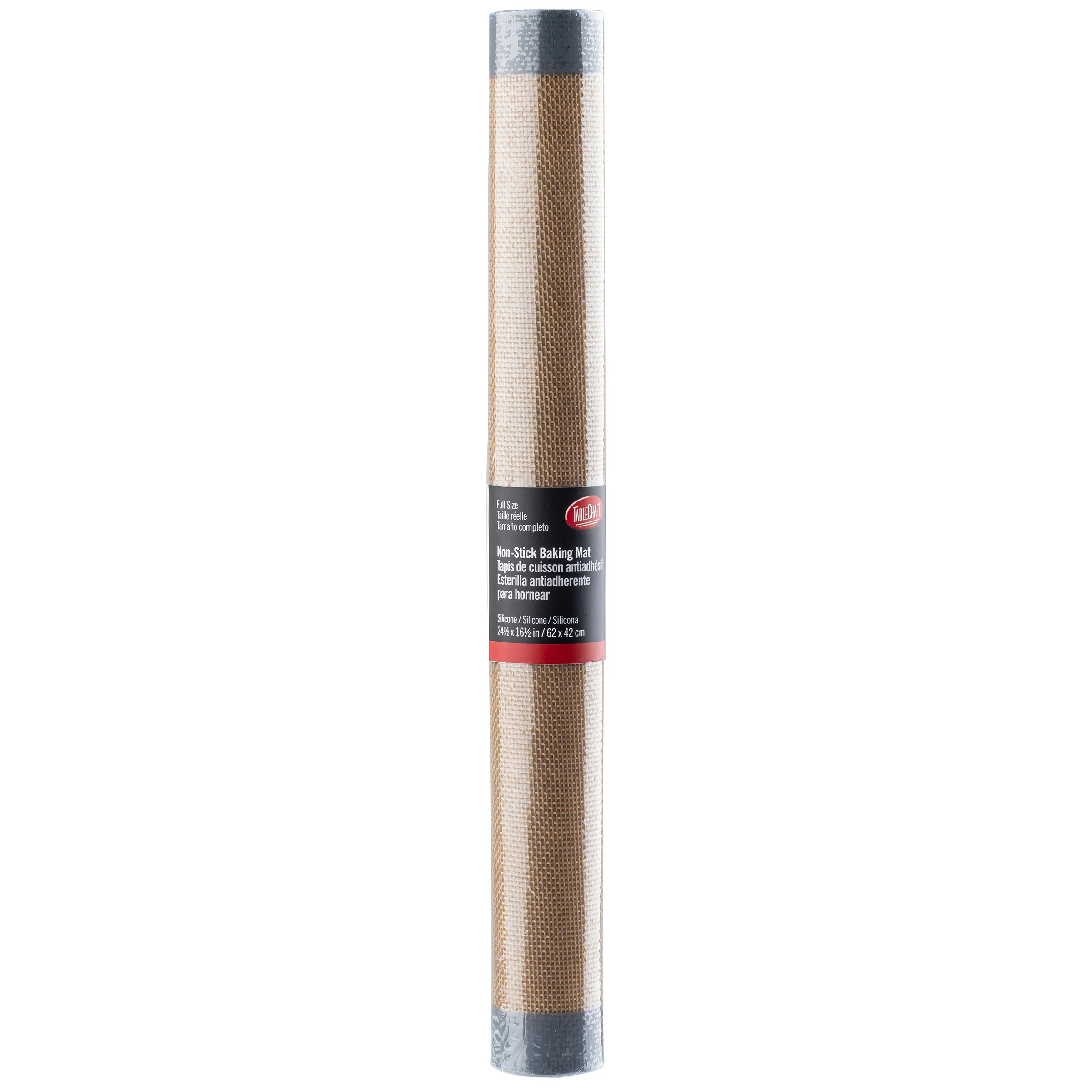Tablecraft 12493 24.5 Inch Wide Silicone Baking Mat with Tan Finish
