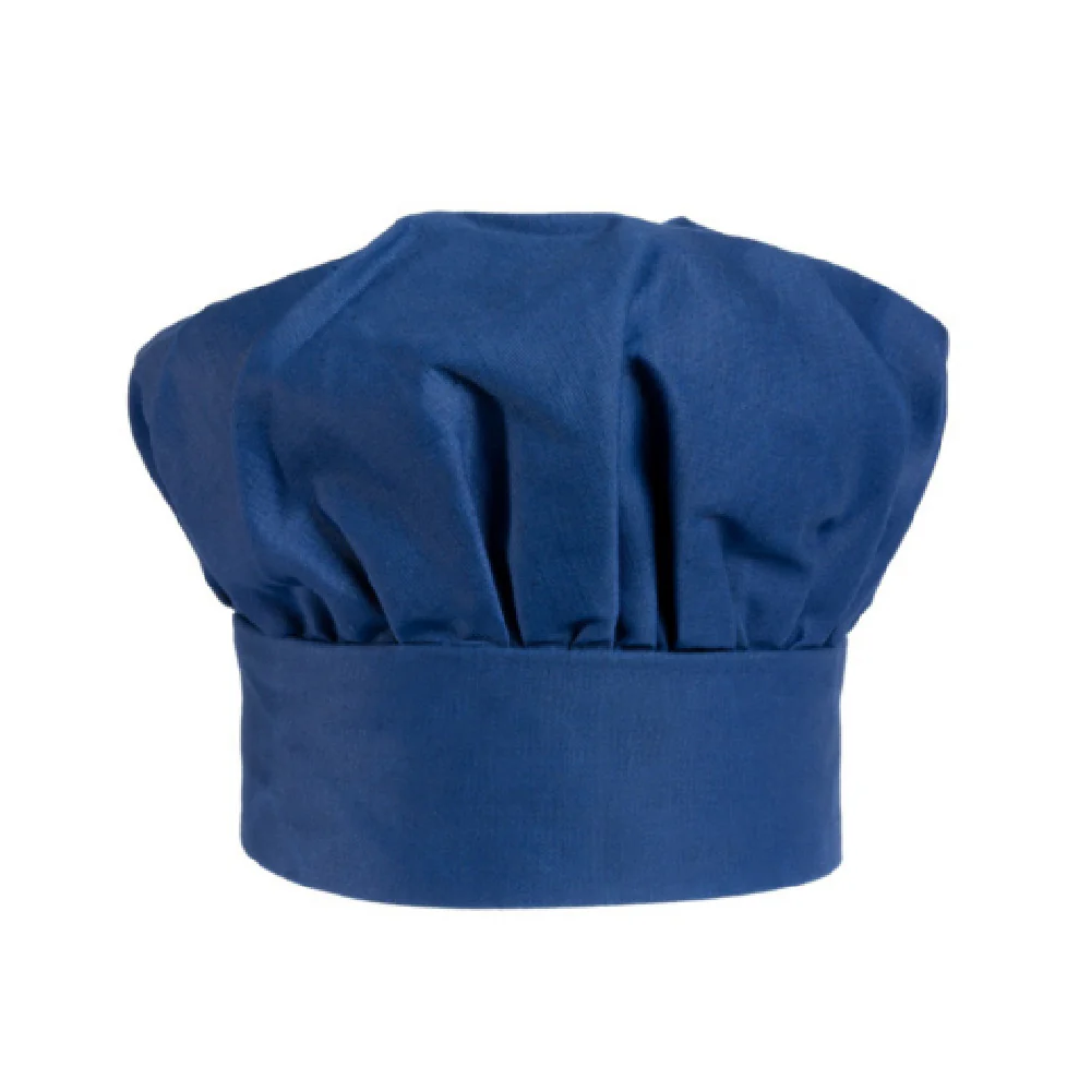 Chef Approved 167CHFHATRB 13 Inch Adjustable Velcro Back Chef's Hat Royal Blue Poly-Cotton