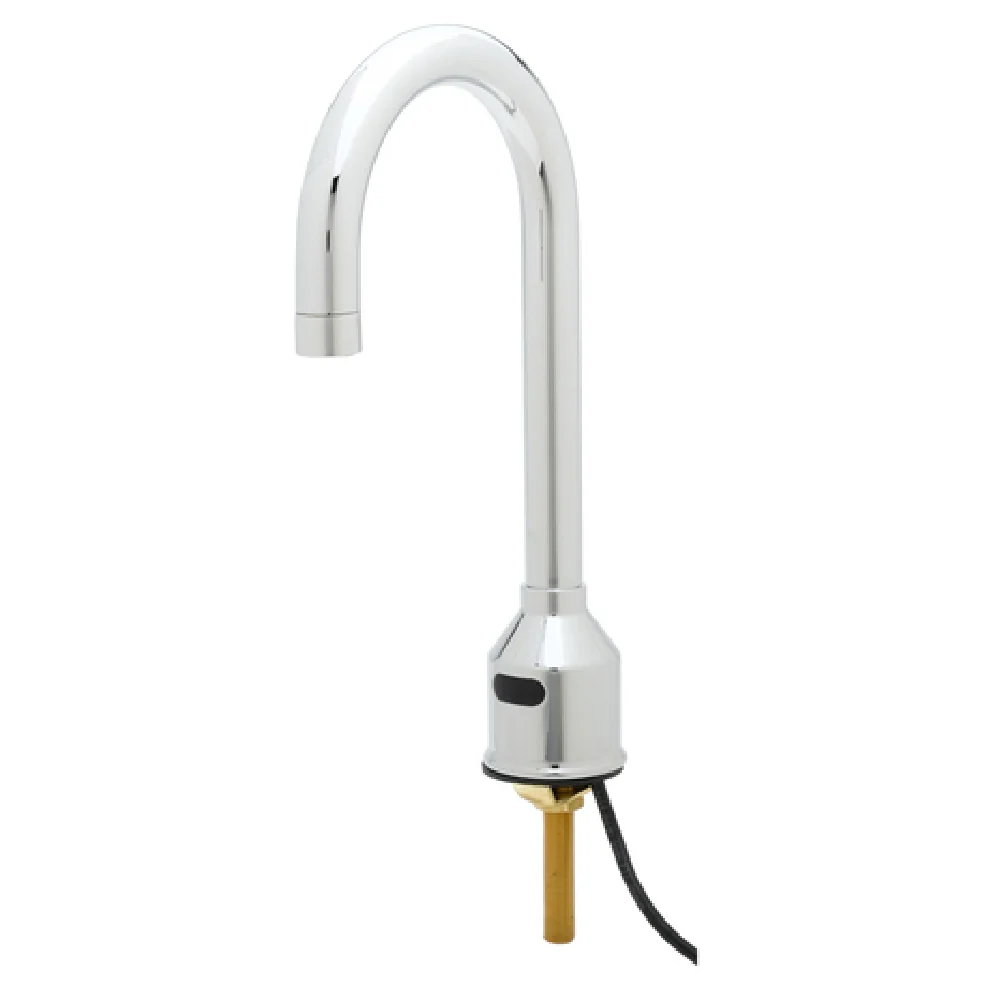 T&S Brass 5EF-1D-DG-V5-HG 5-11/16 Inch Equip Electronic Faucet with Gooseneck Chrome Finish T&S Brass 5EF-1D-DG-V5-HG 5-11/16 Inch Equip Electronic Faucet with Gooseneck Chrome Finish