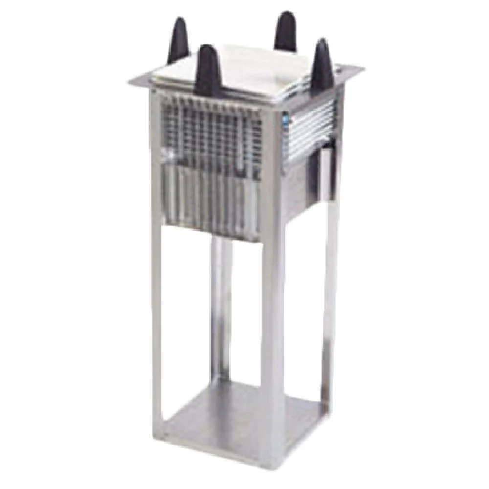 Lakeside S4011 15 Inch Open Frame Drop In Dish Dispenser Stainless Steel with Easy-Glide Design