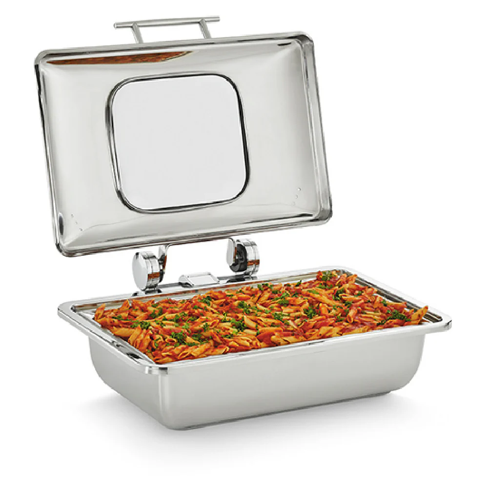 Vollrath 4644010 23 Inch Induction Chafer Stainless Steel with Glass Cover