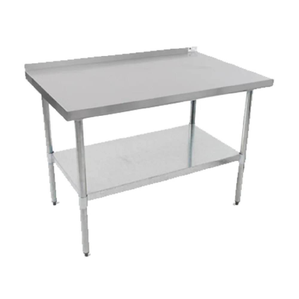 John Boos UFBLG4824-X 48 Inch Work Table 18 Gauge Stainless Steel Top with Rear Upturn