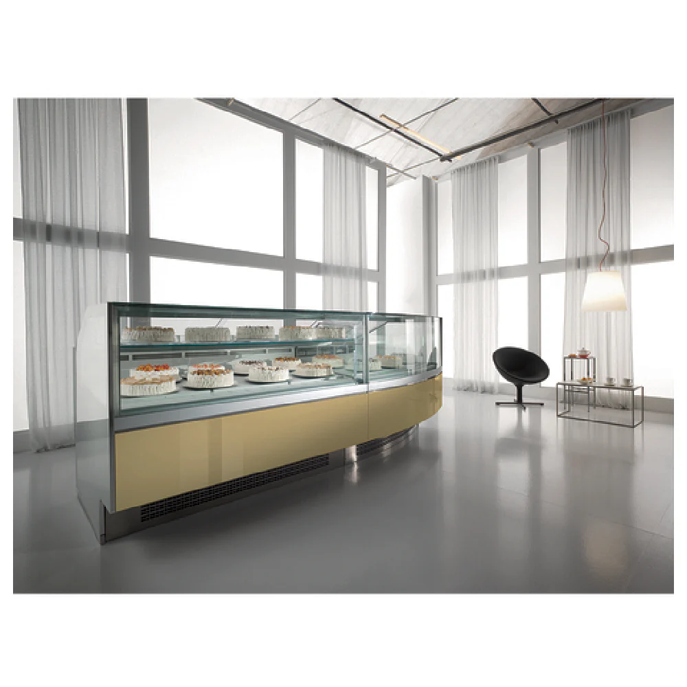 Howard-McCray KT-N4M-A-53-84 84 Inch Non-Refrigerated Display Case Stainless Steel with Tilt Back Glass Howard-McCray KT-N4M-A-53-84 84 Inch Non-Refrigerated Display Case Stainless Steel with Tilt Back Glass
