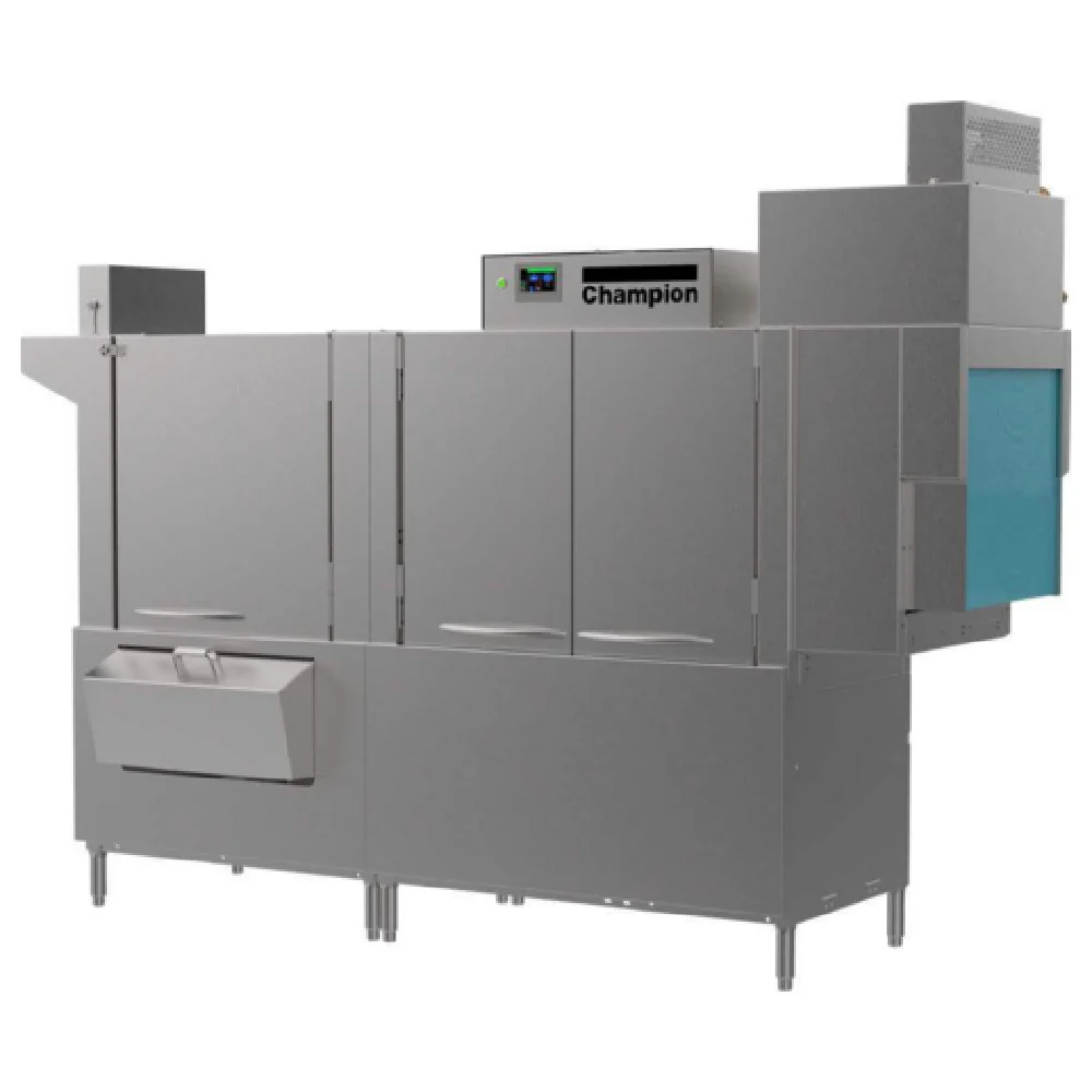 Champion 90 PRO-HD-HR 90 Inch Rack Conveyor Dishwasher Stainless Steel with Electric Champion 90 PRO-HD-HR 90 Inch Rack Conveyor Dishwasher Stainless Steel with Electric