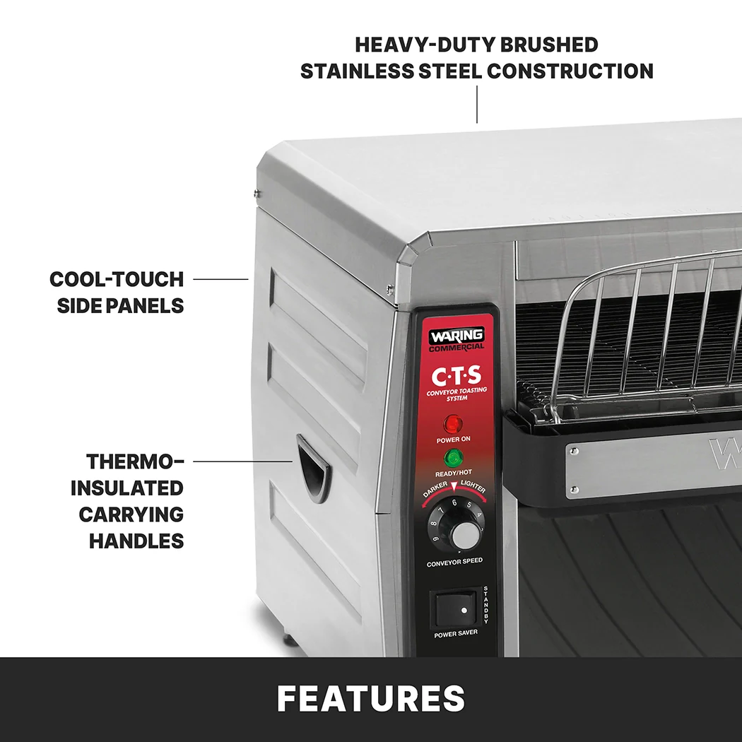 Waring CTS1000KSDI 22 Inch Conveyor Toaster Electric 4.02 cu ft capacity Waring CTS1000KSDI 22 Inch Conveyor Toaster Electric 4.02 cu ft capacity
