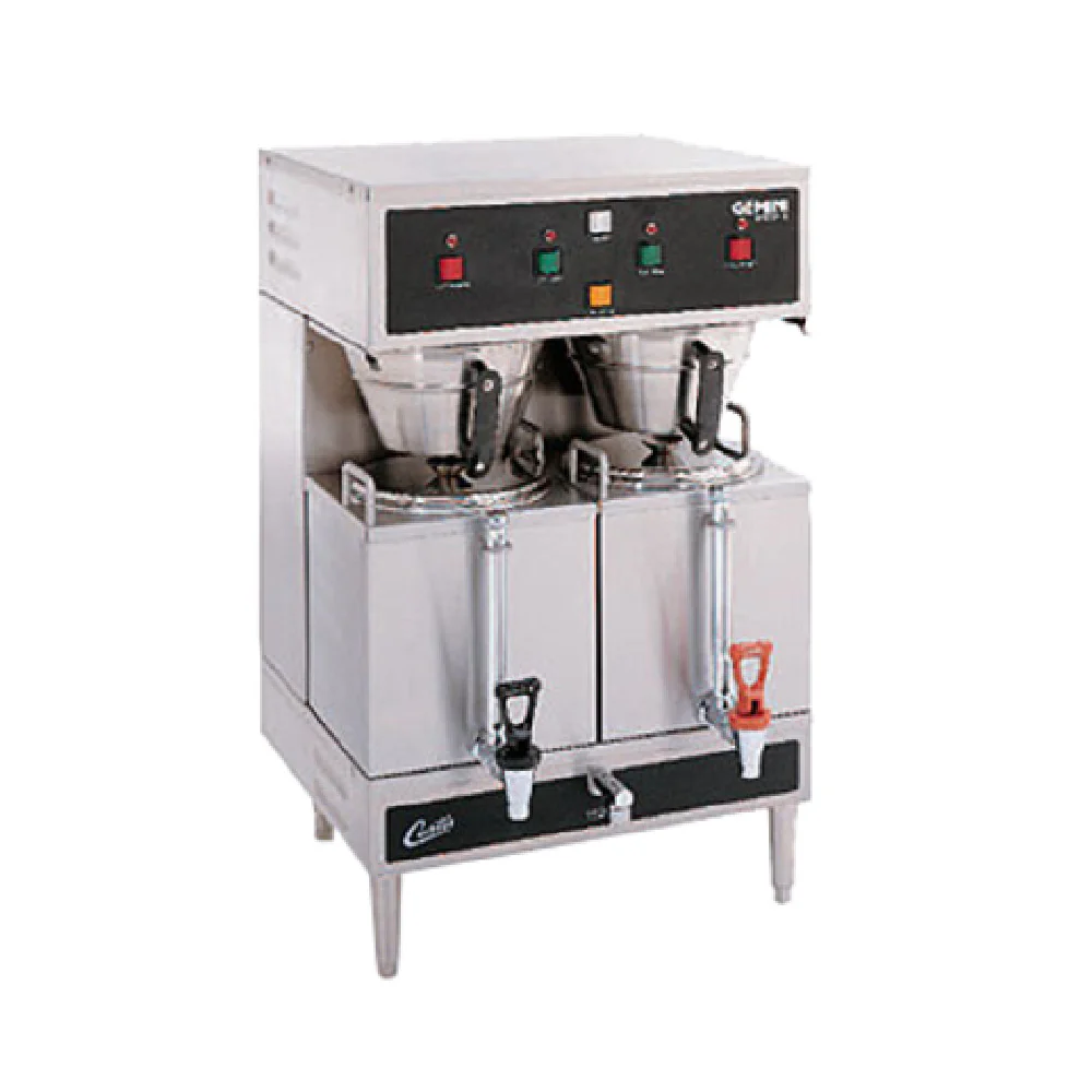Curtis GEM-12D-10|CONFIGURE FOR PRICING 18 Inch Gemini Coffee Brewer Electric with Twin 1-1/2 Gallon Capacity
