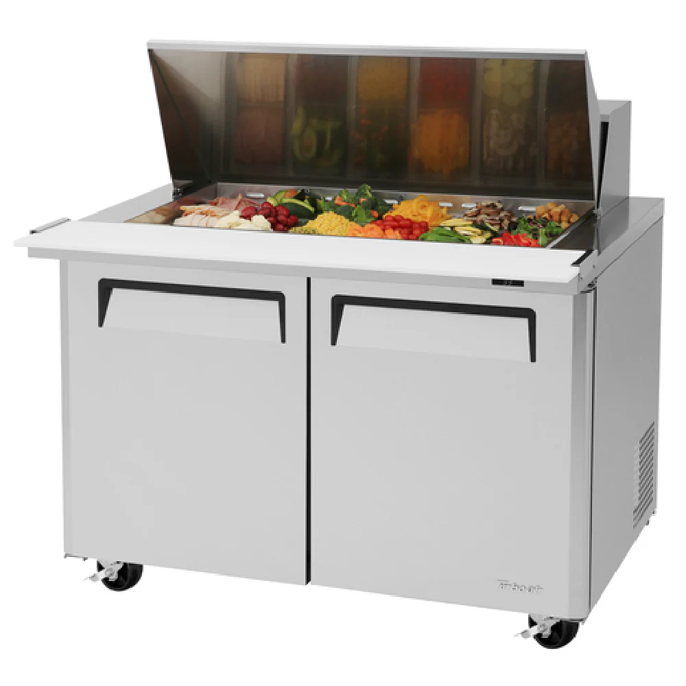 Turbo Air MST-48-18-N 48 Inch Two Section Refrigerated Counter with Cutting Board