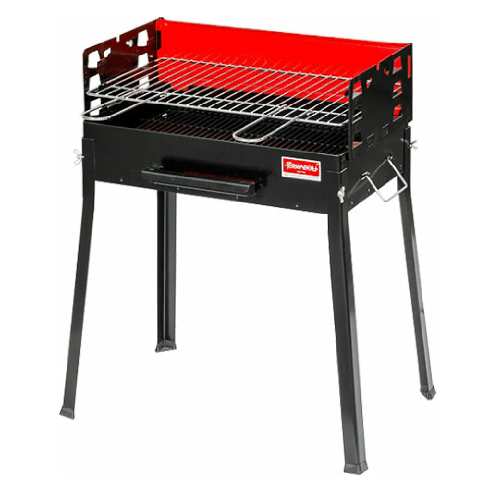 Omcan 47309 22 Painted Steel Charcoal Grill Cooking Area 19.7 to 11.8 Inch