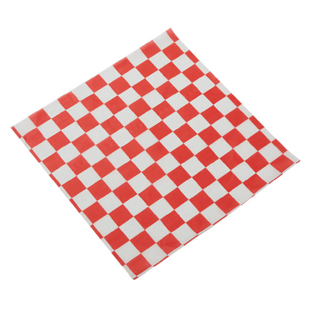 American Metalcraft PPCH3R 12 Inch Fry Paper Red Checkerboard 1000 Sheets American Metalcraft PPCH3R 12 Inch Fry Paper Red Checkerboard 1000 Sheets