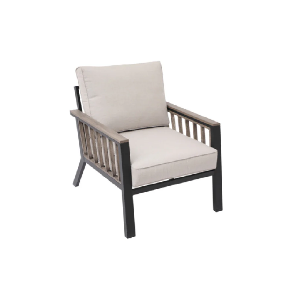 Plantation Prestige Commercial Furniture 8820600-0140433 34 Inch Telluride Lounge Chair with Matte Black Finish and Barnwood Arm Slats Plantation Prestige Commercial Furniture 8820600-0140433 34 Inch Telluride Lounge Chair with Matte Black Finish and Barnwood Arm Slats