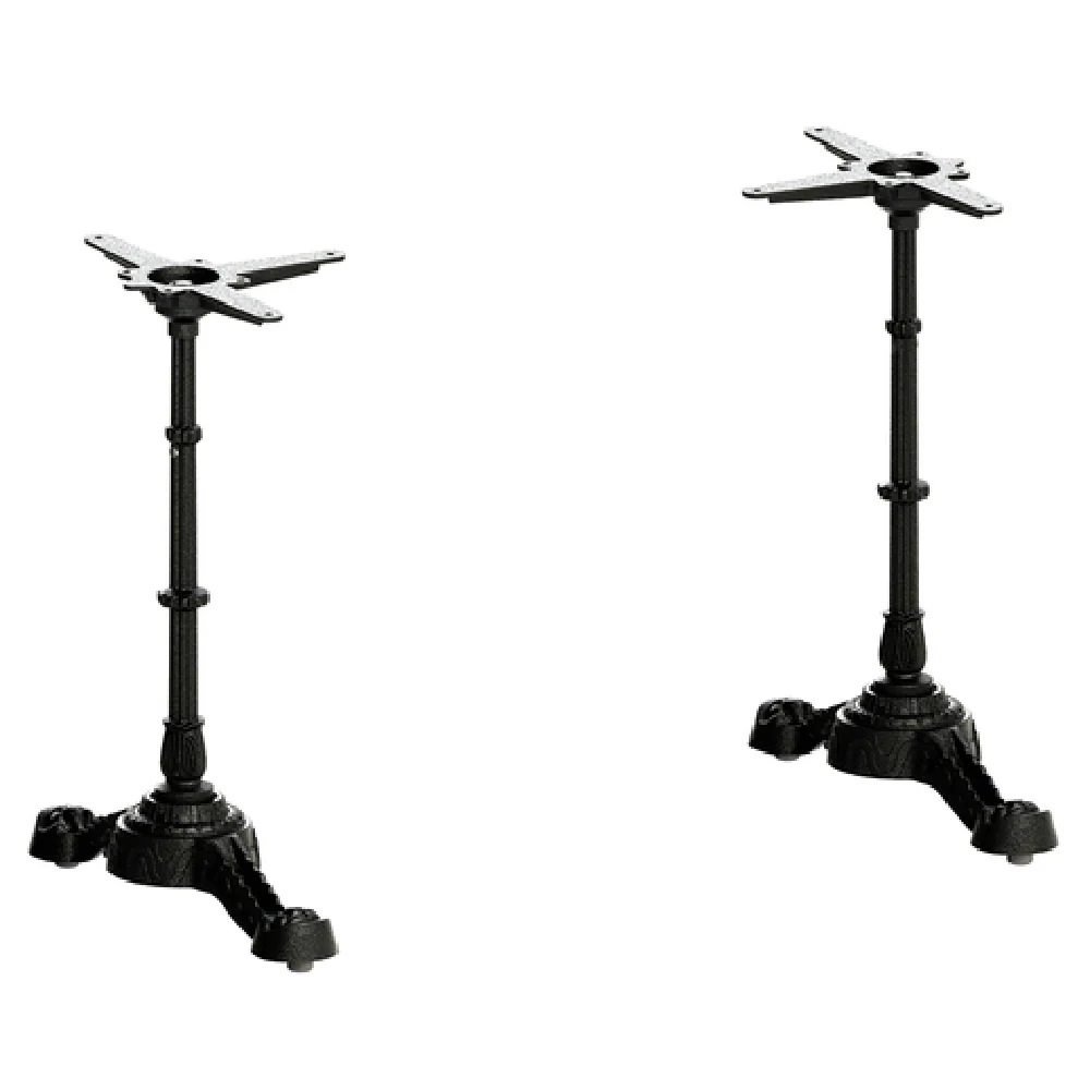 FLAT Tech CT4205 22 Inch Table Base Metal Dining End Base Cast Iron Powder Coat