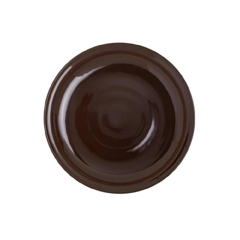 Steelite 7800ZM5009 10 Inch Round Plate Red Melamine with Brooklyn - 6 Packs