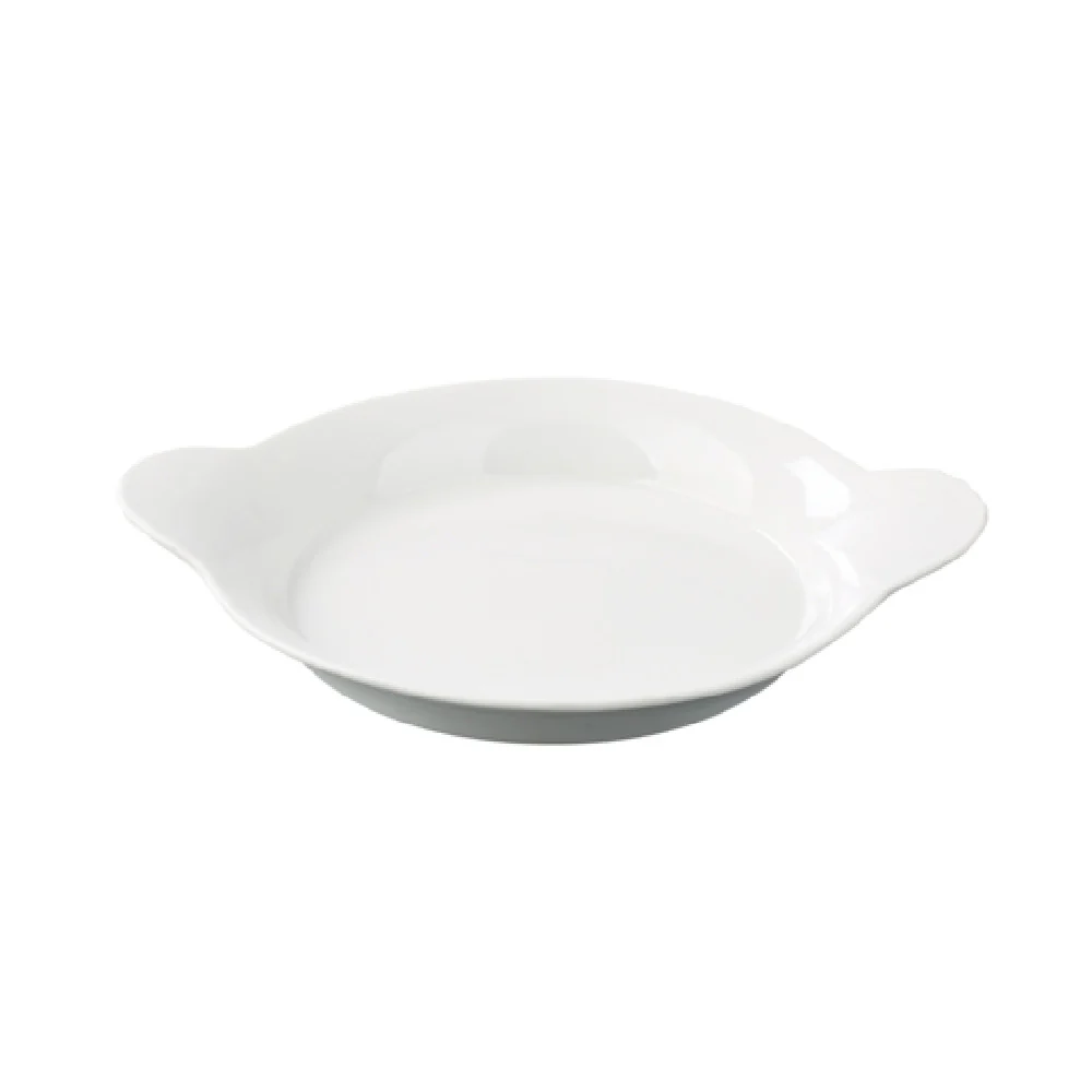 Yanco FH-14 13-3/4 Inch Diameter Round Au Gratin Dish with Porcelain - 6 Packs Yanco FH-14 13-3/4 Inch Diameter Round Au Gratin Dish with Porcelain - 6 Packs