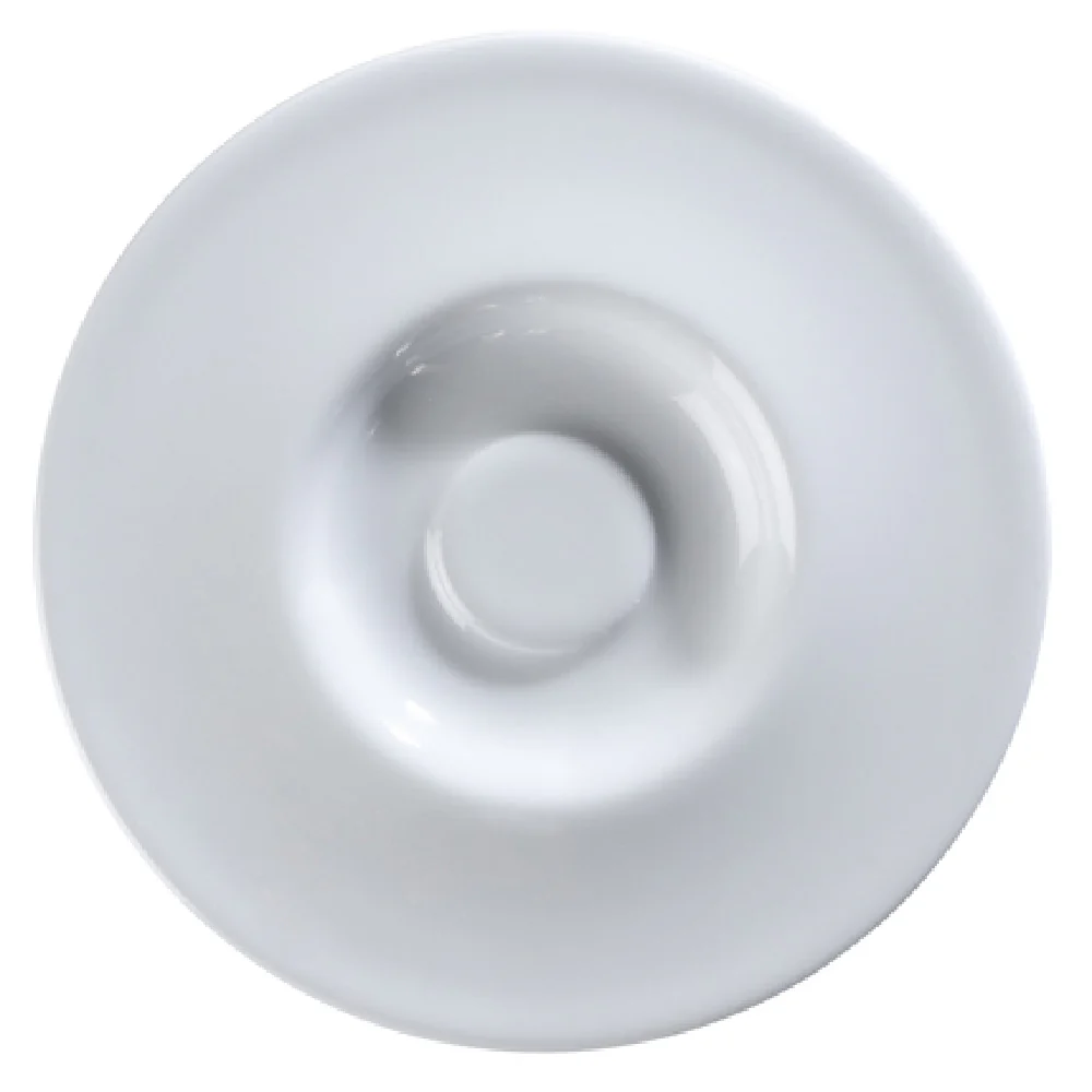 GET Enterprises PA1101980324 5-3/5 Inch Diameter Round Cappuccino Tea Saucer Porcelain