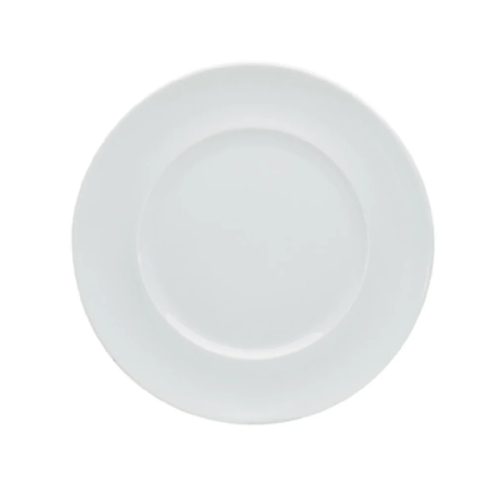 BauscherHepp 920032 12.56 Inch Diameter Round Plate Flat Porcelain White