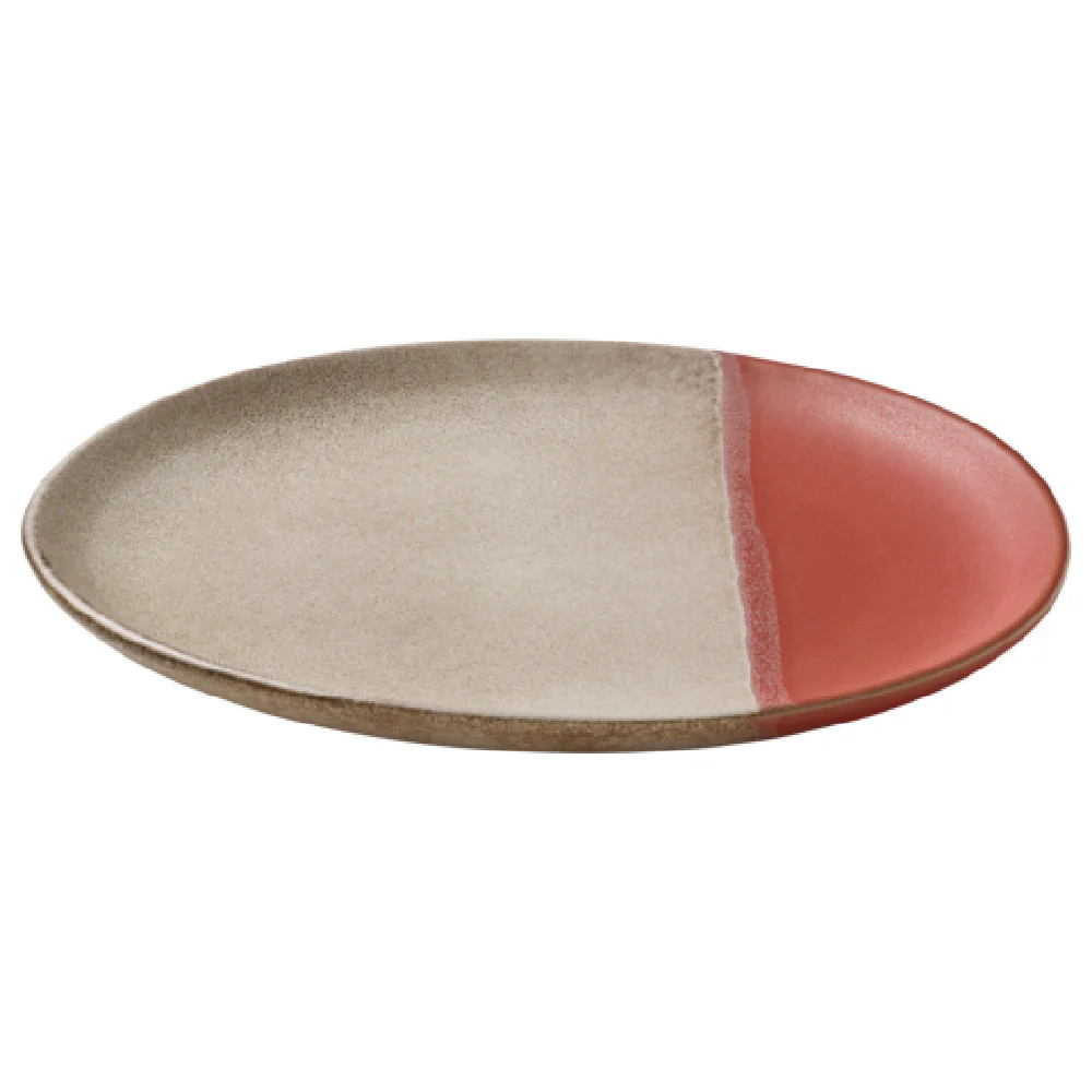 BauscherHepp P011223-007669 9.1 Inch Round Coupe Plate Ceramic Coral Spot On by Playground