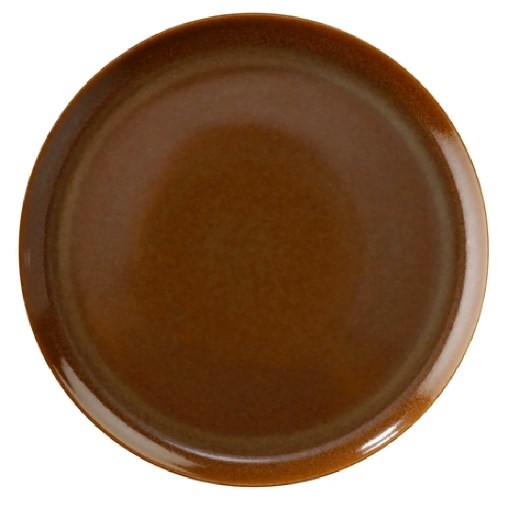 GET Enterprises PA1943712812 11 Inch Round Plate Coupe Rolled Edge Porcelain