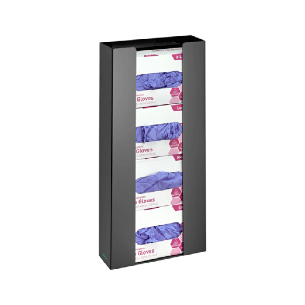 Alpine Industries ADI902-04-BLK 10-1/5 Inch Glove Dispenser Black Acrylic 4 Packs Alpine Industries ADI902-04-BLK 10-1/5 Inch Glove Dispenser Black Acrylic 4 Packs