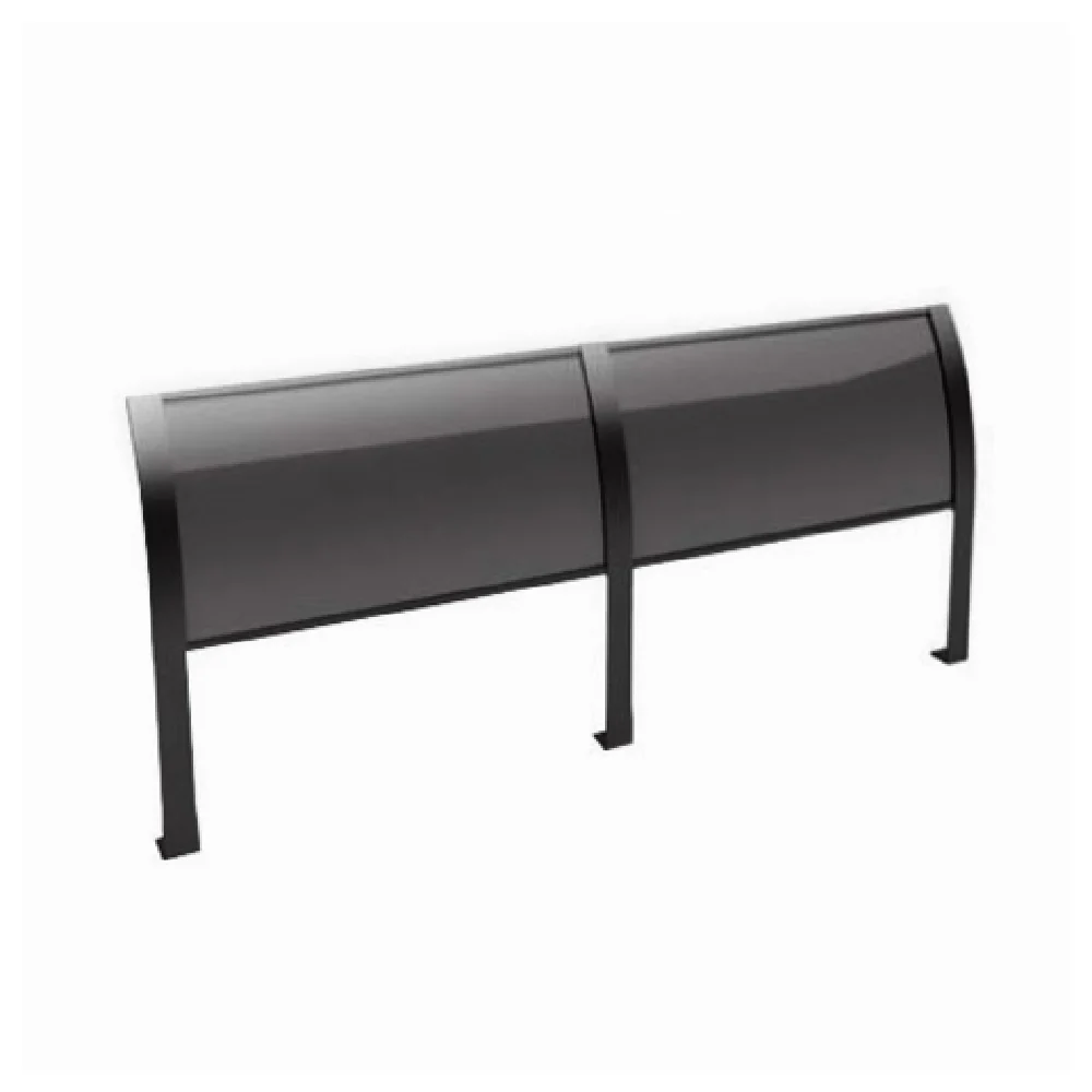 Atlas Metal CPS-2 35-3/4 Inch Curved Sneeze Guard Stainless Steel with Plexiglas Atlas Metal CPS-2 35-3/4 Inch Curved Sneeze Guard Stainless Steel with Plexiglas