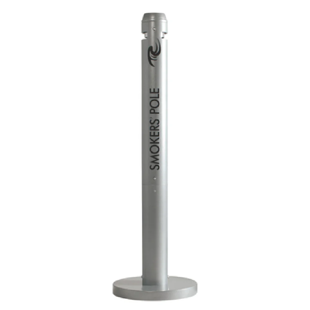 Rubbermaid FGR1SM 4 Inch Round Smokers Pole Outdoor Container Aluminum Silver Metallic Weather Resistant Rubbermaid FGR1SM 4 Inch Round Smokers Pole Outdoor Container Aluminum Silver Metallic Weather Resistant