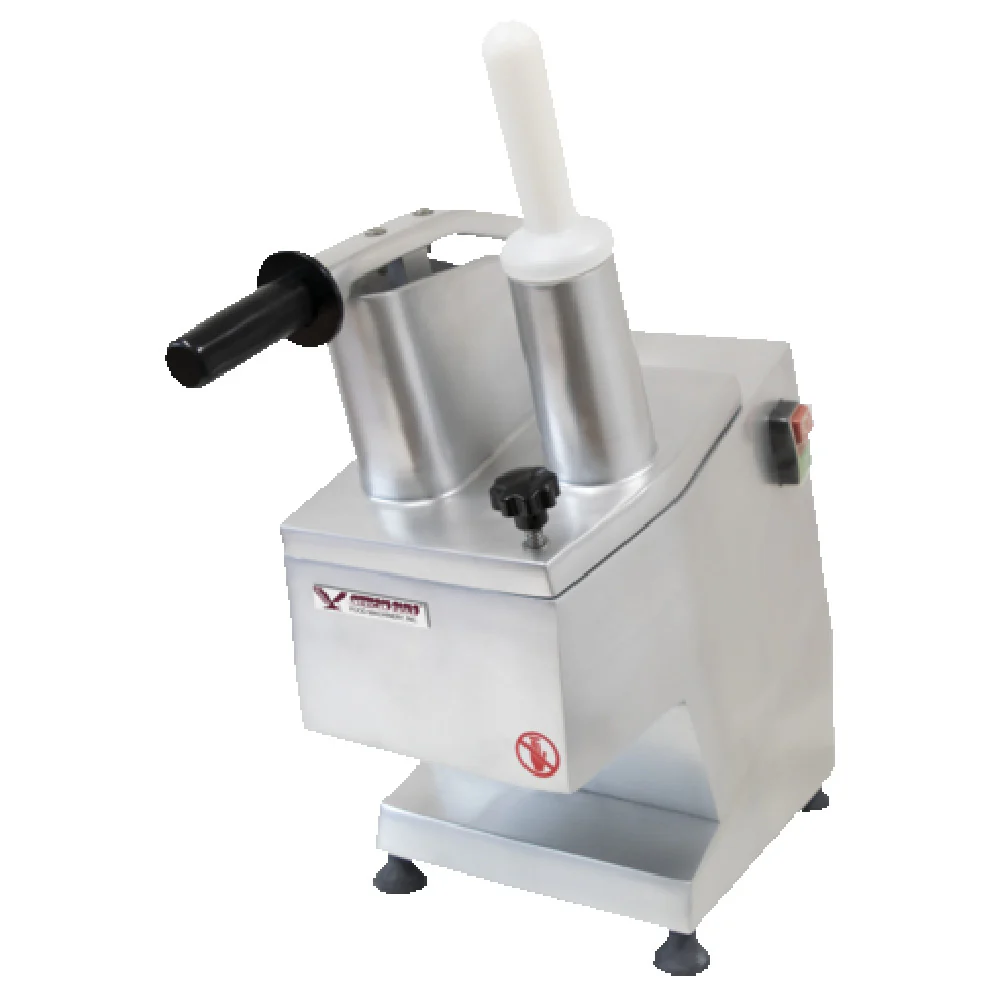 American Eagle Food Machinery AE-VC30 Food Processor Angled Continuous Feed Design Dual Hoppers American Eagle Food Machinery AE-VC30 Food Processor Angled Continuous Feed Design Dual Hoppers