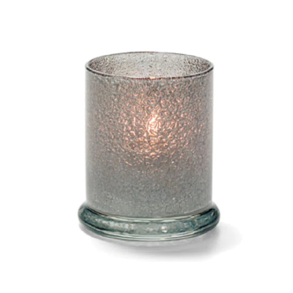 Hollowick 6147SJ 3 Inch Cylinder Glass Votive Lamp with Smoke Jewel