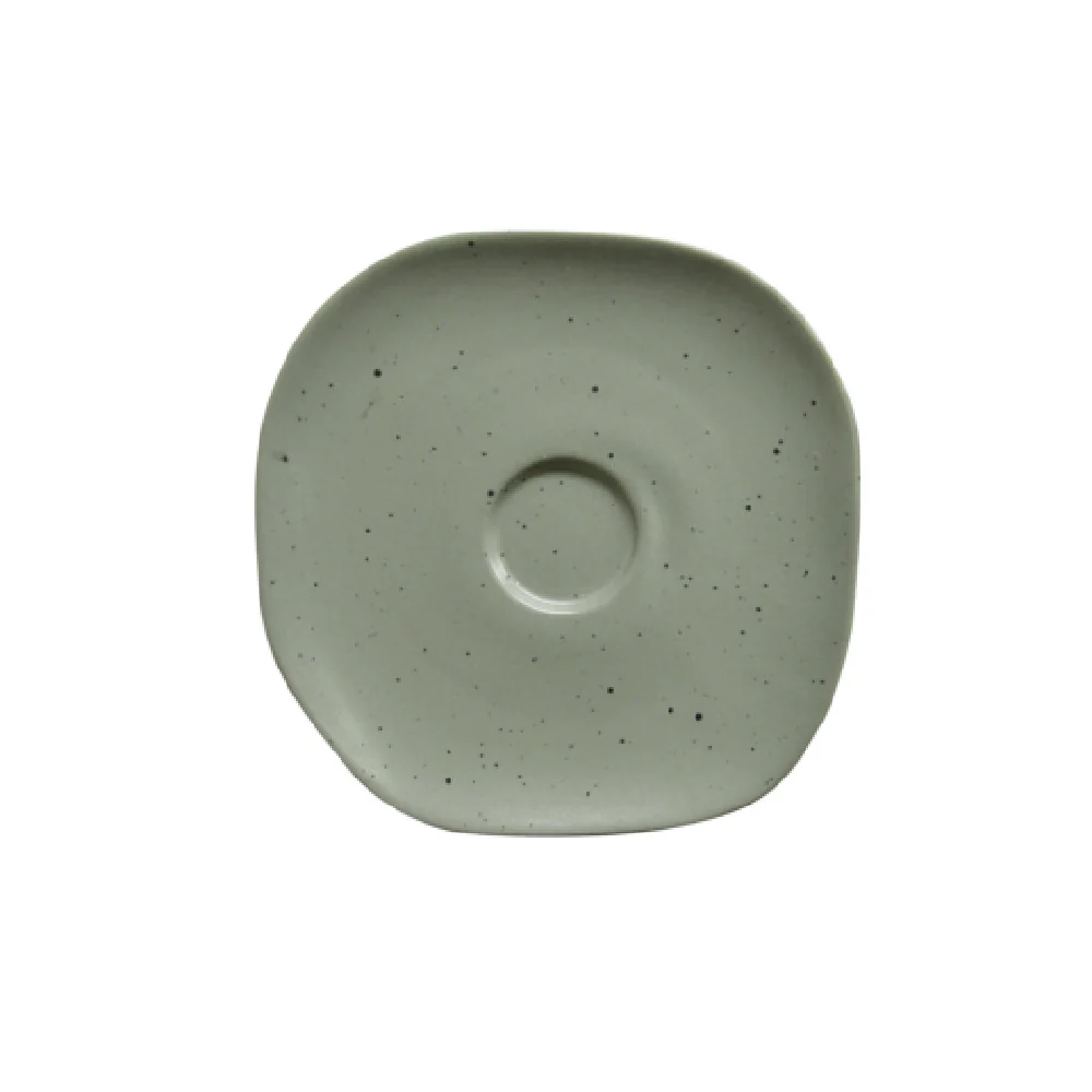 Steelite A84562 5.13 Inch Diameter Round Saucer China Earth Green Steelite A84562 5.13 Inch Diameter Round Saucer China Earth Green
