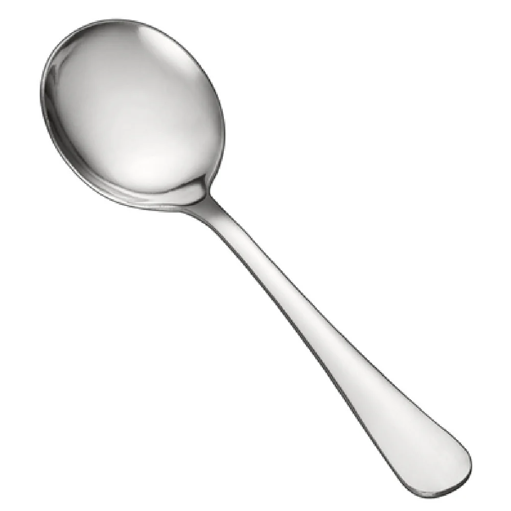 CAC China 3003-04 5-7/8 Inch Continental Bouillon Spoon Heavy Weight 18/0 Stainless Steel